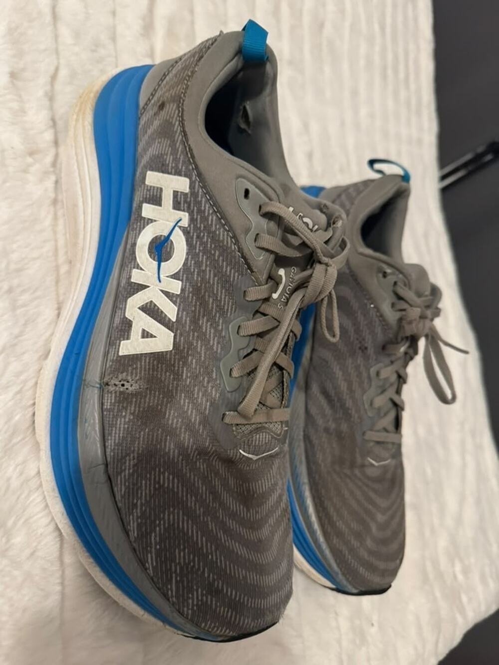 HOKA Gaviota 5 Men's Running Shoes Gray Blue Size 12.5D 1127929